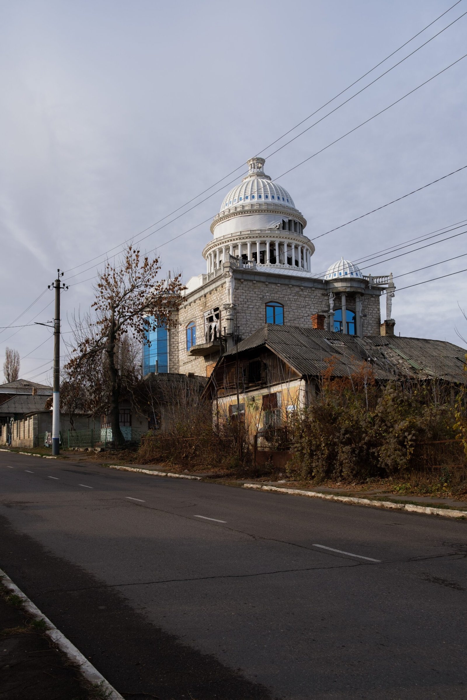 a building with a dome on top