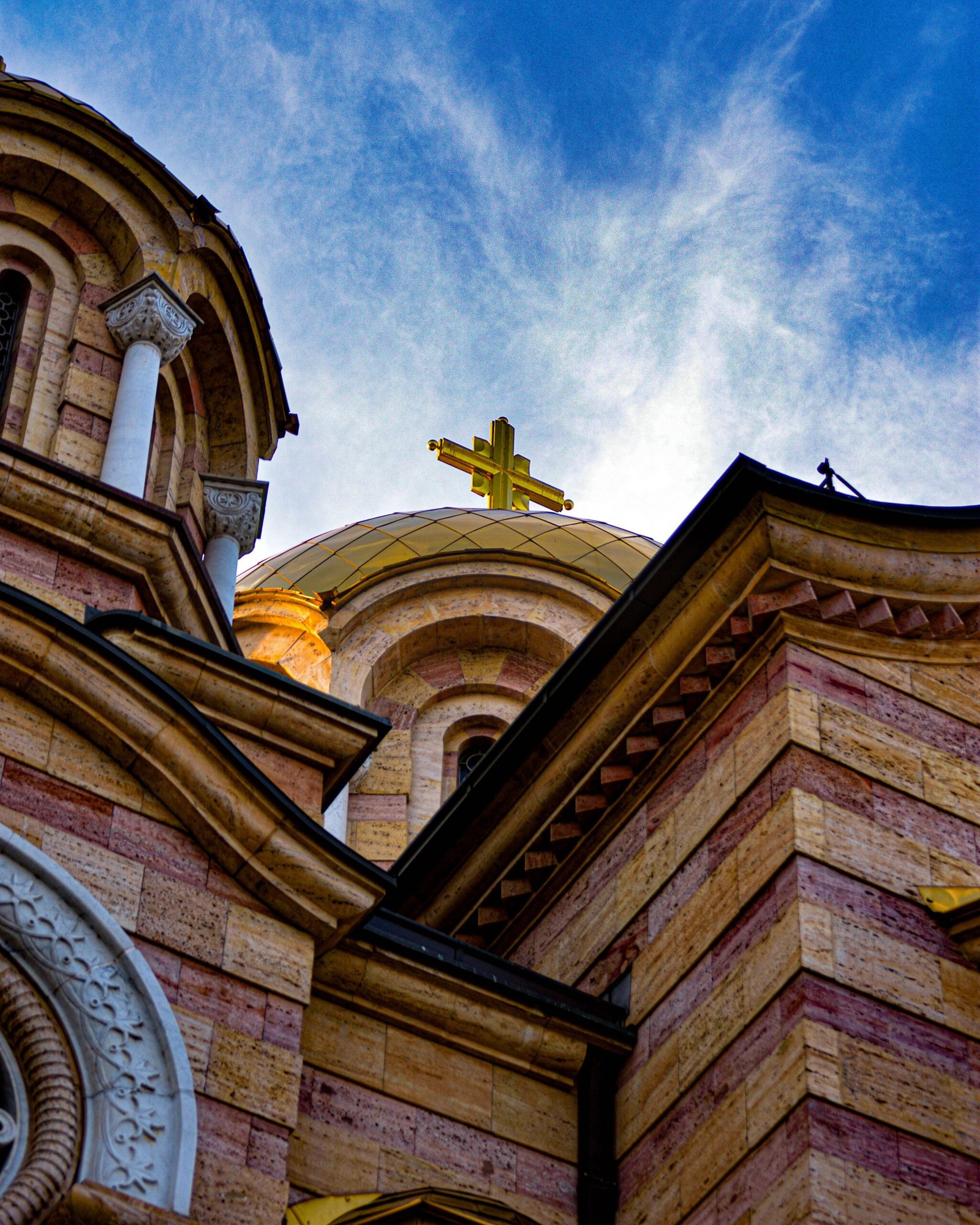 a church with a cross on top of it