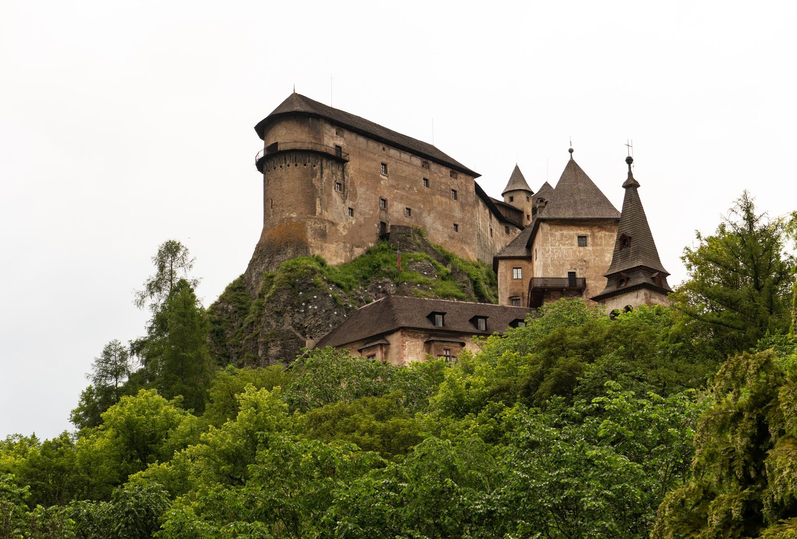 brown concrete castle surrounded by green trees during daytime