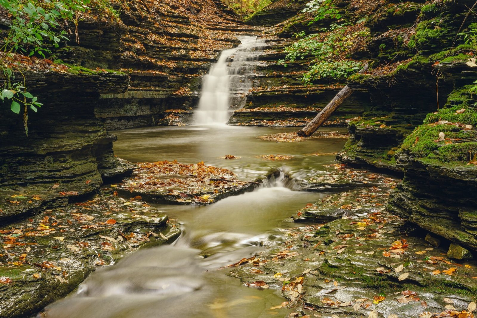 time lapse photography of waterfalls